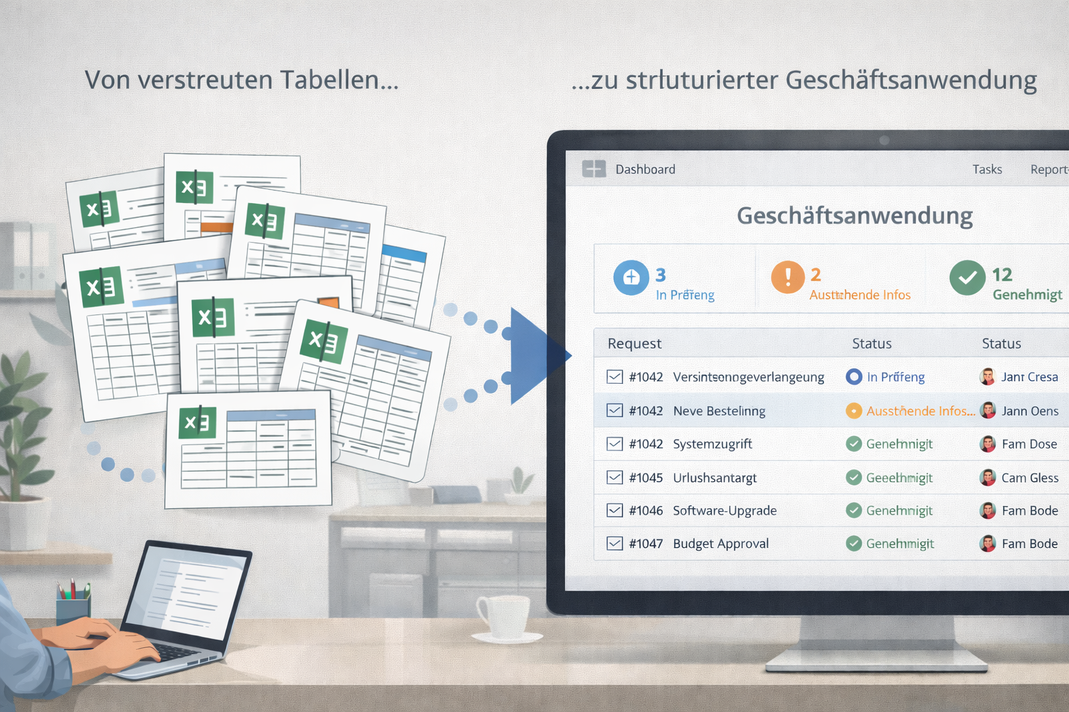 Individuelle Fachbereichslösungen mit der Microsoft Power Platform statt Excel-Insellösungen