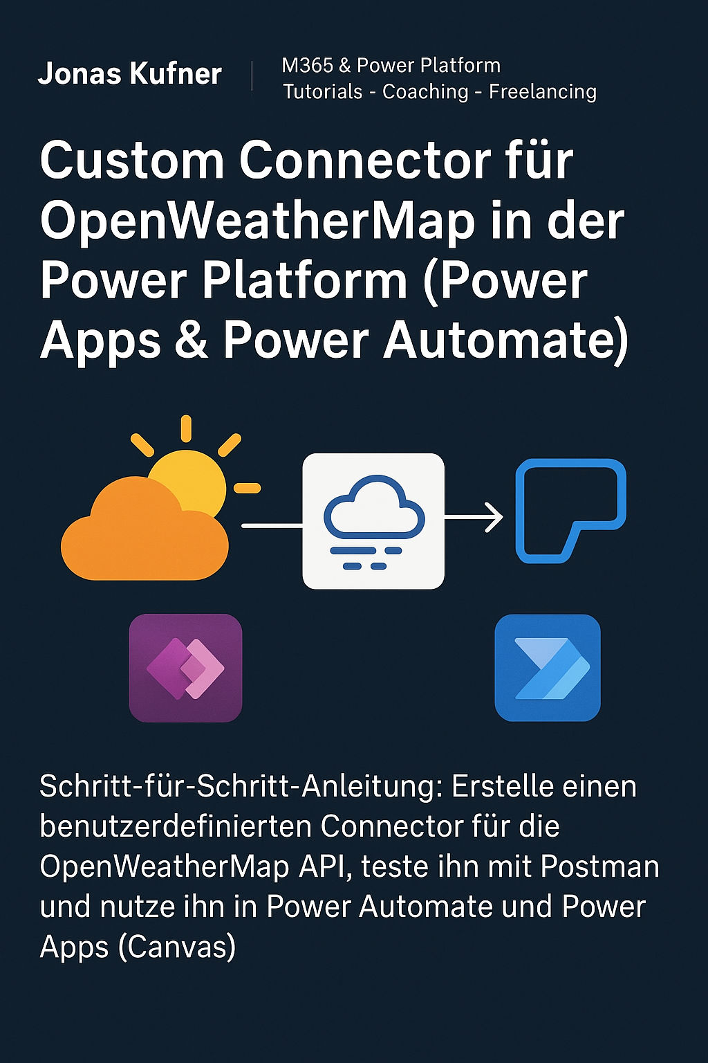 Benutzerdefinierter OpenWeatherMap Connector in der Microsoft Power Platform