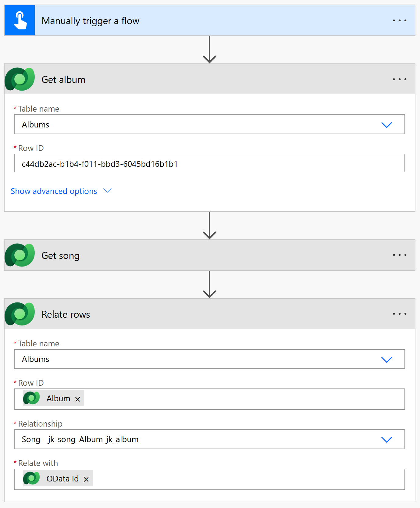 Der Flow zum Verknüpfen von Album und Song
